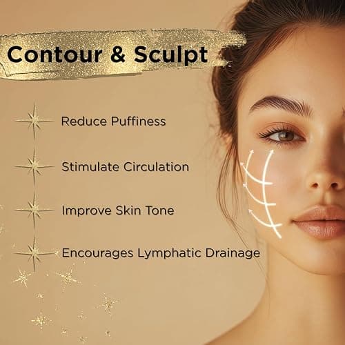 ICON Lymphatic Contour Brush for Face, Face Sculpting Tool for Lymphatic Drainage, Ultra Soft Bristles, Dry Brush, Helps Reduce Look of Puffiness (1 Pack) thumbnail 7
