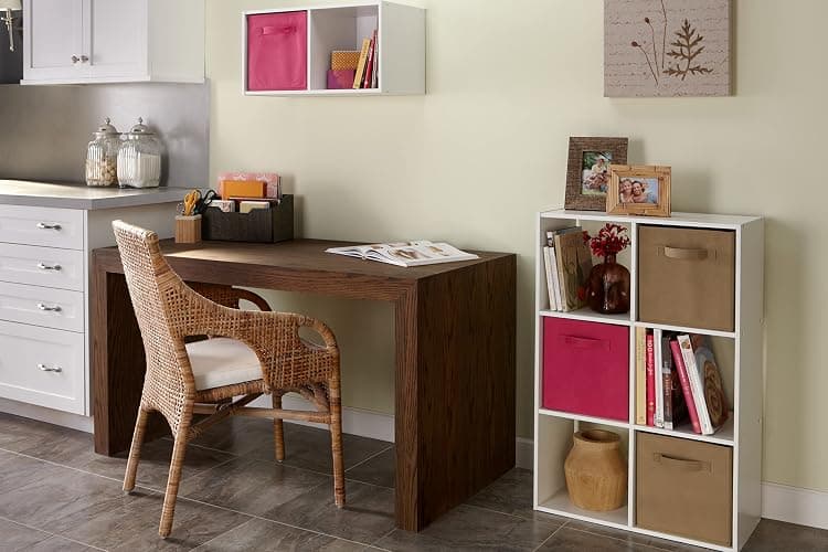 ClosetMaid Cubeicals 6 Cube Storage Shelf Organizer Bookshelf, Stackable, Vertical or Horizontal, Easy Assembly, Wood, White Finish thumbnail 6