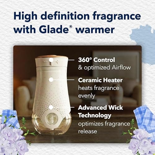 Glade PlugIns Refills Air Freshener, Scented and Essential Oils for Home and Bathroom, Clean Linen, 6.7 Fl Oz, 10 Count thumbnail 6