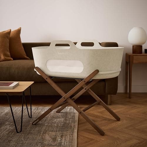 Snuz SnuzBaskit, Wood, Barley & Walnut, Moses Basket & Stand thumbnail 6