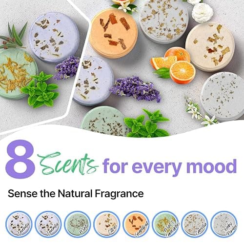 Shower Steamers Aromatherapy Blriet, Stocking Stuffers for Women, Teen Girls, Wife and Her, Christmas Gifts for Women and Mum, White Elephant Gifts for Adults, Birthday, Spa - 8 Pack thumbnail 4