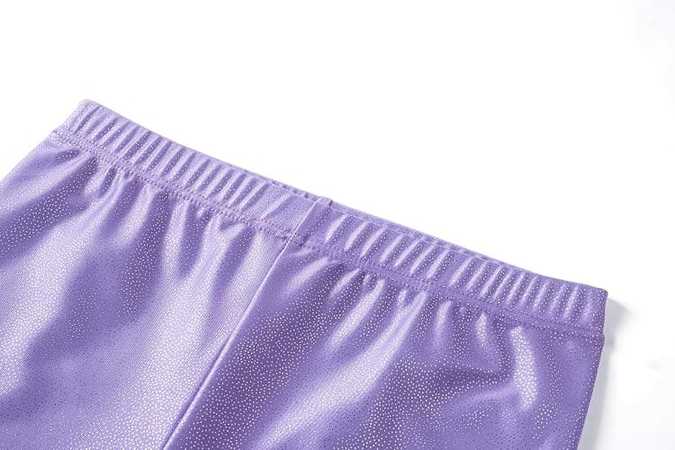 Zaclotre Gymnastics Leotards for Girls Long Sleeve Sparkly Dance Unitards Biketards with Tumbling Shorts thumbnail 6