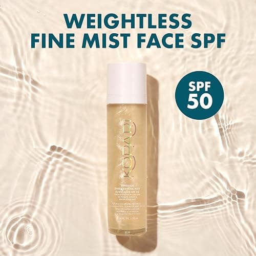 Kopari Sunglaze Sheer Setting Mist Sunscreen SPF 50, Weightless, Fast Drying, Ultra-Fine Setting Spray, Made With Hyaluronic Acid, Sets Makeup For A Hydrated, Dewy Finish, 2.53 fl oz thumbnail 2