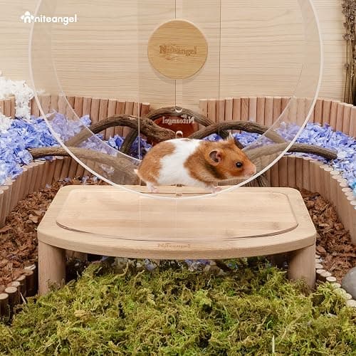 Niteangel Anti-Slide Hamster Wheel Platform: Medium Size & Elevates Height | Brand-Specific Compatibility: Designed exclusively for Niteangel Series Hamster Wheels and does not fit other brand wheels thumbnail 3