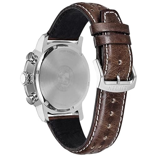 Citizen Men's Eco-Drive Weekender Brycen Chronograph Watch Stainless Steel Case thumbnail 3