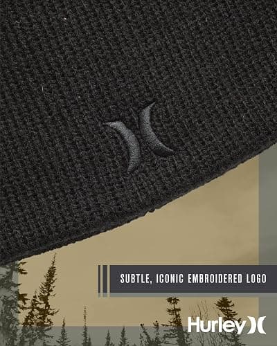Hurley Men's Winter Hat - Classic Icon Beanie thumbnail 4