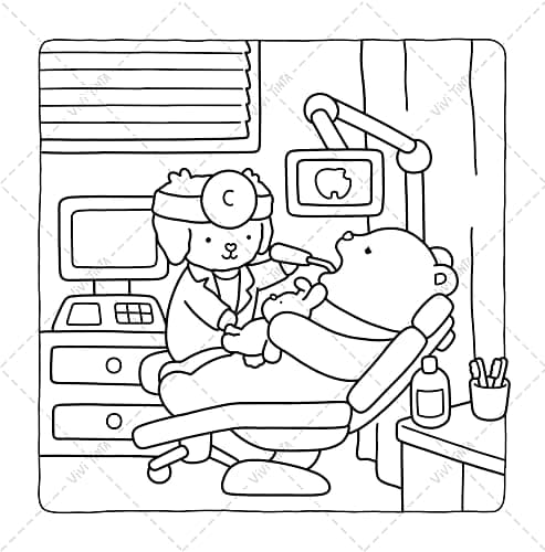 Fuzzy Life: Cute & Cozy Coloring Book for Adults & Teens Featuring Adorable Animal Friends in Everyday Moments for Stress Relief thumbnail 9