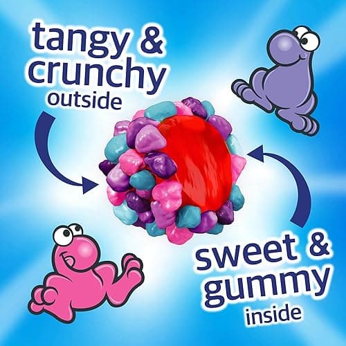 NERDS Gummy Clusters, Candy, Very Berry, Crunchy and Gummy, 8 oz thumbnail 5