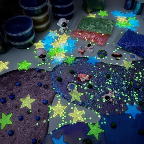 Galaxy Slime Kit for Boys & Girls - Colorful Premade Galaxy Slime for Kids, DIY Toy Slime Set with Glow in The Dark Stars, Idea for Christmas & Holiday, Boys & Girls Ages 5-12+ thumbnail 7
