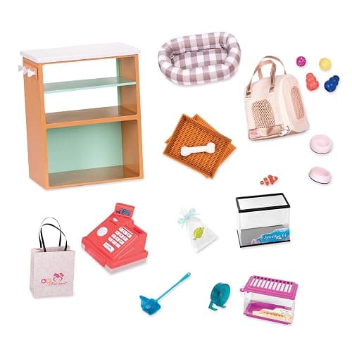 Our Generation - Pet Store Set - 18-Inch Doll Accessories - Cash Register - Storage Counter - Pretend Play - Toy for Kids 3 Years + thumbnail 3