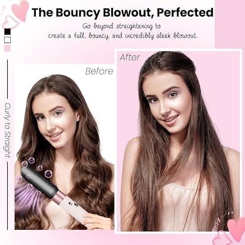 YTCHYYSK Hair Smooth Attachment for Dyson Airwrap HS01 HS05 HS08, Gentle Airflow Smooth Nozzle for Air wrap, Hair Straightener Replacement Part from Curly Coliy Wet to Straight Smooth Sleek Shiny Hair thumbnail 4