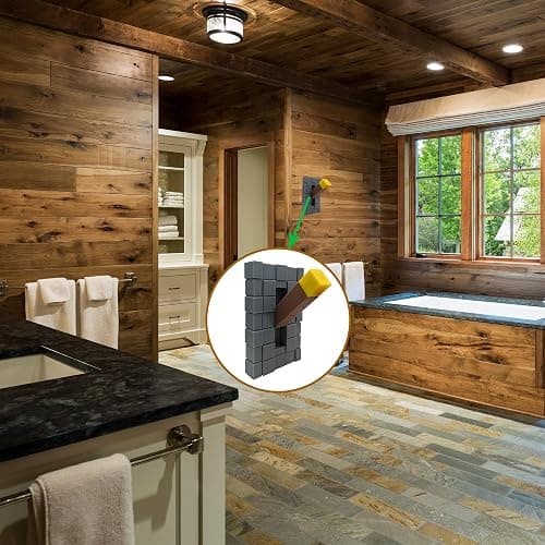 Game Room Light Switch Cover, 1 Toggles Blocks Light Switch Cover, My World Room Decor, 1 Gangs Standard Size for Fans Kids Bedroom Decoration, Yellow stick level thumbnail 5