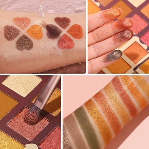 UCANBE Toffee Fusion Nude Eyeshadow Palette, 48 Neutral Shades Naked Eye Shadow Makeup Pallet, High Pigmented Matte Glitter Shimmer Make Up Kit for Women Girls thumbnail 4