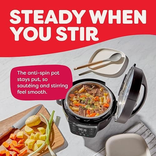 Instant Pot 4QT RIO Mini 7-in-1 Multi-Cooker, Pressure Cooker, Slow cook, Sauté, Steam, Rice Maker, Yogurt, & Warmer, Black, 4 Quarts thumbnail 6