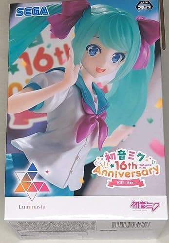 SEGA GOODS Hatsune Miku - 16ème Anniversaire Vers. KEI - Figurine Luminasta 18cm - Image 1