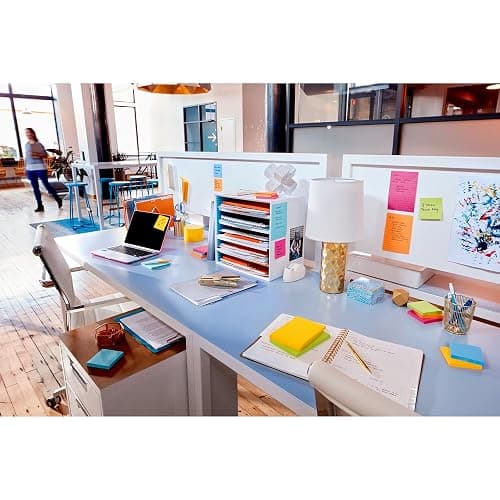 Post-it Super Sticky Notes, 3x3 in, 6 Pads, 2X The Sticking Power, Energy Boost Collection, Bright Colors (Orange, Pink, Blue, Green),Recyclable (654-6SSAU) thumbnail 18