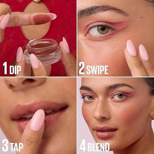 Maybelline Cloudtopia Blush for Cheeks and Lip Mousse, Ultra-Vivid, Pigmented Formula for Up to 14HR of Blush and Lip Makeup Color, Moonlit Rose, 1 Count thumbnail 4