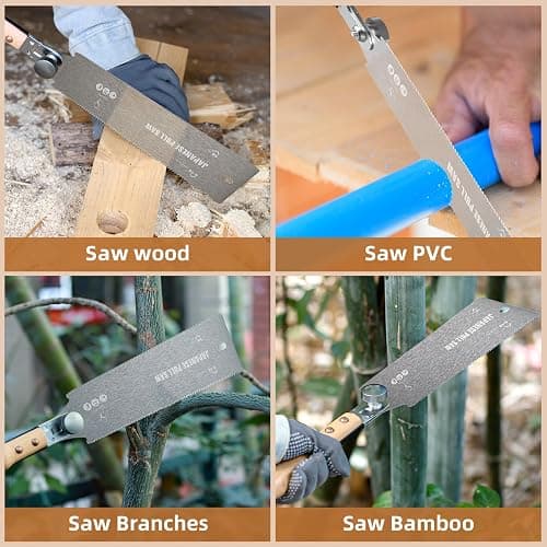 ss shovan Sega giapponese staccabile a mano sega a mano Ryoba da 23 cm sega per legno a doppio bordo progressiva 6-10/18 TPI sega a filo per lavorazione del legno, falegnami thumbnail 7