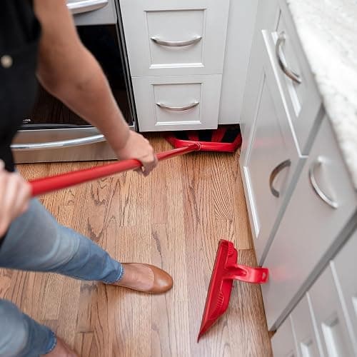 O-Cedar One Sweep Broom & Step-On Dustpan Set | Patented Wave Bristles Remove Over 99% of Dirt in One Pass | Lightweight & Quiet for Pet-Friendly Cleaning thumbnail 15