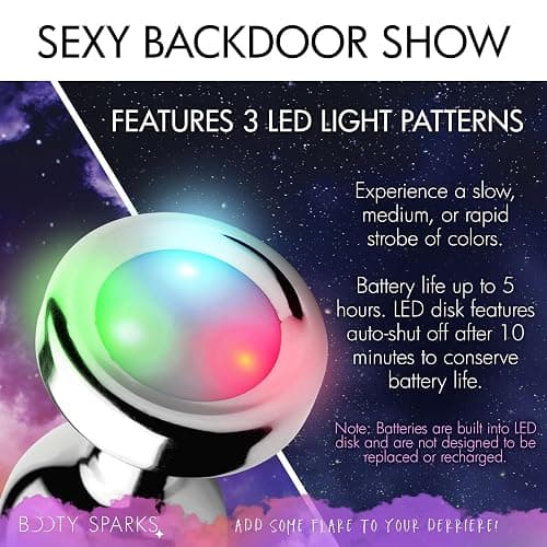 Light Up LED Glowing Anal Butt Plug Body Safe Medium thumbnail 6