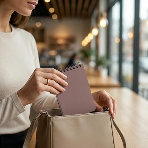 ZICOTO Aesthetic Pocket Notebooks Set Of 8 - Small 3x5 Spiral Notepads With Lined Pages - The Perfect Little Mini Note Pads to Stay Organized and Boost Productivity at Work or School thumbnail 2