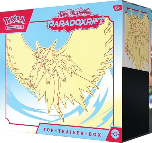 Pokémon - Trading Card Game: Top Trainer Box Crimson & Purple - Paradox: Crescent of Thunder (9 Booster Packs, 1 Holographic Full Screen Promo Card & Premium Accessories) - Crescent of Thunder thumbnail 4