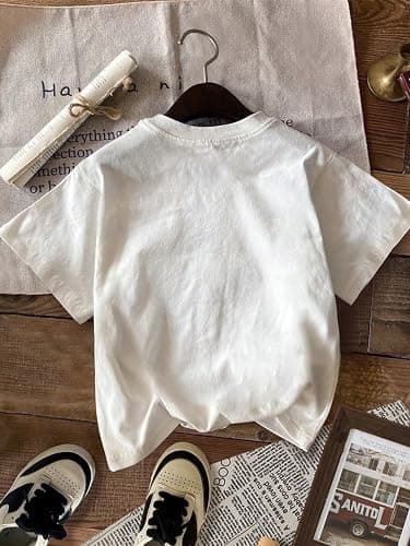 RoseSeek Girl's Graphic Print Tee Shirt Round Neck Short Sleeve T Shirts Summer Cute Trendy Tops thumbnail 2
