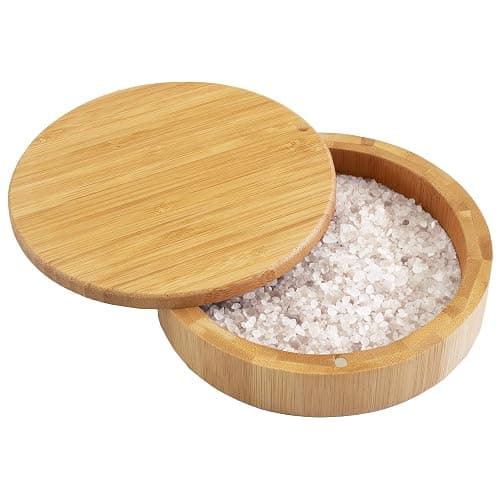 Totally Bamboo Margarita Salt Rimmer – Eco-Friendly Bamboo Glass Rimmer with Swivel Lid and Magnetic Closure | Cocktail Bar Tool for Margaritas and More - Image 1