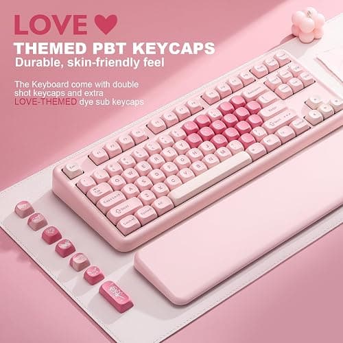 🌷YUNZII B87 Wireless Mechanical Keyboard (Get the cocoa cream V2 switches) thumbnail 8