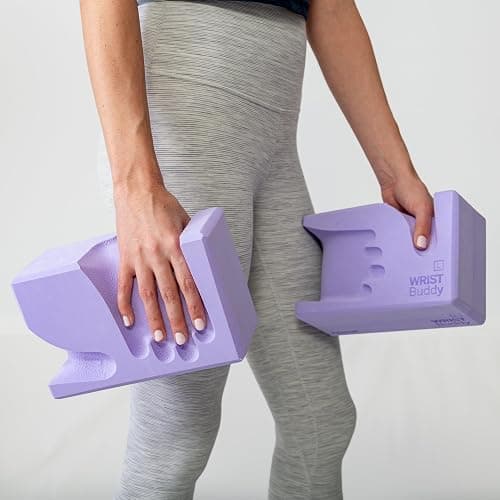 WRISTBuddy® Hand-Shaped Ergonomic Yoga Blocks for Optimal Wrist Support During Yoga, Pilates, Pushups, Planks, and Handstands - Patented Non Slip Blocks for Enhanced Stability and Comfort. thumbnail 8