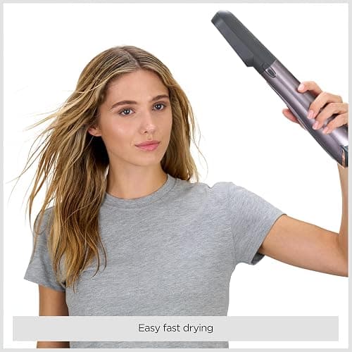 BaByliss Air Styler 1000W - All in One Hair Dryer Brush, Volumiser and Curler, Advanced Ionic Frizz-Control System, 4 Attachments, Copper/Grey, 2136U thumbnail 3