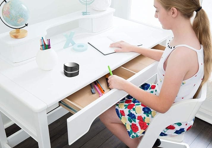 ODISTAR Desktop Vacuum Cleaner,Mini Table dust Sweeper Energy Saving,High Endurance up to 400 mins,Cordless&360º Rotatable Design for Cleaning Hairs,Crumbs,Computer Keyboard (Black Charging) thumbnail 6