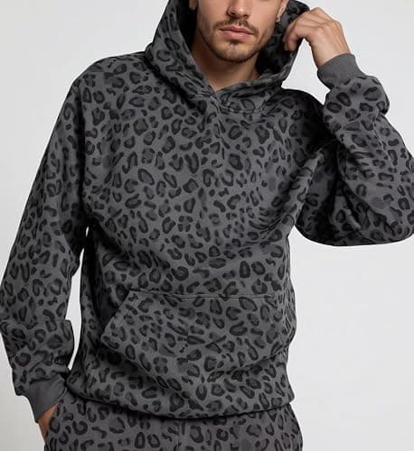 DURUNUL Leopard Print Hoodies for Women Oversized Cheetah Printed Hooded Pullover 2000s Y2K Hoodie Sweatshirt 90s Streetwear thumbnail 4