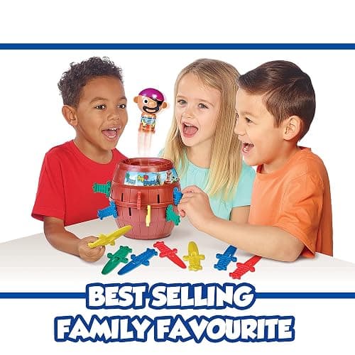TOMY Pop Up Pirate Board Game - Family and Preschool Kids Games for Family Game Night - Winter Break Activities- Girls and Boys Games - 2-4 Players - Ages 4 Years and Up thumbnail 3