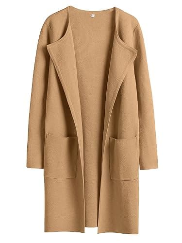 ANRABESS Womens Cardigan Sweater Open Front Knit Long Coatigan Dressy Casual Jacket Coat 2025 Fall Outfits Classy Clothes - Image 1