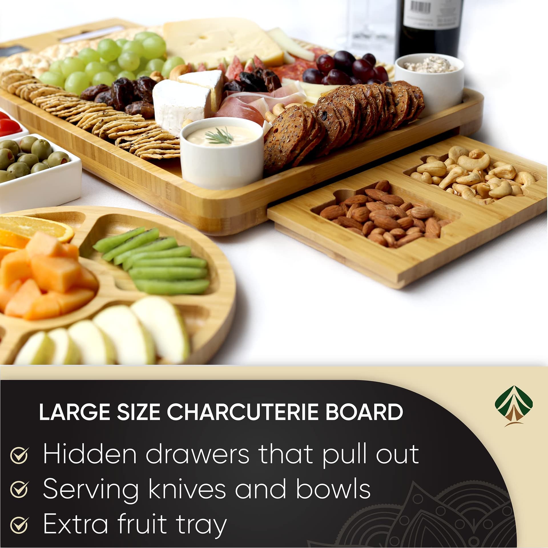 Unique Cheese Board Birthday Gifts for Women & Men – Perfect Anniversary, Wedding & Housewarming Gifts for Couples, Mum, Dad, Her & Him – Charcuterie Board with Knife Set thumbnail 7