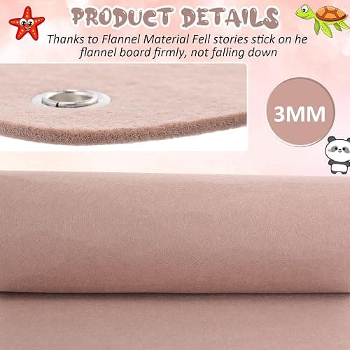 Yunsailing 4 Pieces Felt Board for Toddlers Classroom Flannel Board Stories for Preschool Homeschooling, Kids Felt Story Activity Wall Hanging Children Birthday Gifts, 11.8 x 15.75 Inch (Camel) thumbnail 4