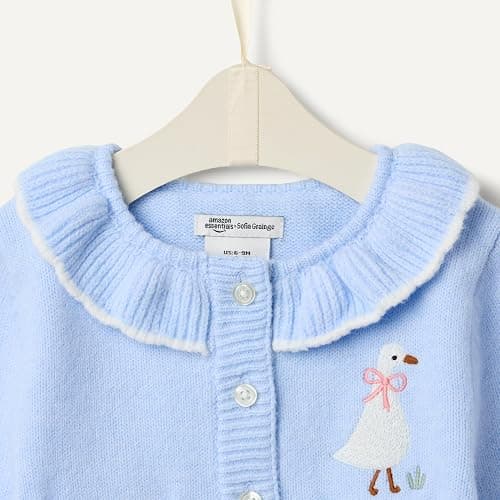 Amazon Essentials x Sofia Grainge Babies, Toddlers and Girls' Cardigan Sweater thumbnail 5