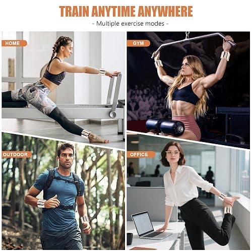 INDEPANDIA Wrist & Ankle Weights for Women and Men, 2lbs/4lbs Pairs Adjustable Silicone Weighted Bangles for Arm & Leg Workouts, Perfect for Pilates, Barre, Yoga, Walking & Home Fitness 24055 thumbnail 2