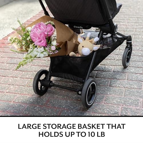 Evenflo Hummingbird Ultra-Lightweight Carbon Fiber Stroller (Crest Gray) thumbnail 3