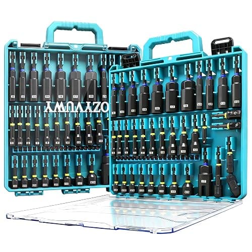 55PCS Magnetic Impac Nut Driver Set, Metric & SAE Socket Set, Storage Box | Wing Nut Driver, Bit Holder, Universal Sockets, Quick Release Extension, Power Bits, 1/4'' Quick Change - Image 1
