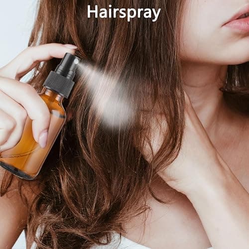 ASelected 60Ml Amber Glass Spray Bottle Small Reusable Travel Spray Bottle Homemade Cleaners And Aromatherapy (2Pcs) thumbnail 6