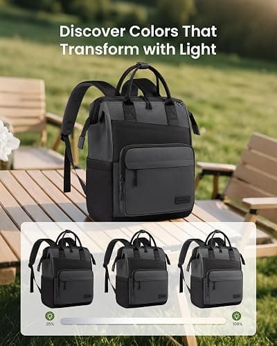 LOVEVOOK Laptop Backpack for Women, 17 Inch Travel Backpack for Work College Business, Water Resistant Teacher Nurse Bag with Large Capacity, School Bookbag Bags Cute Daypack for Woman Girls thumbnail 7