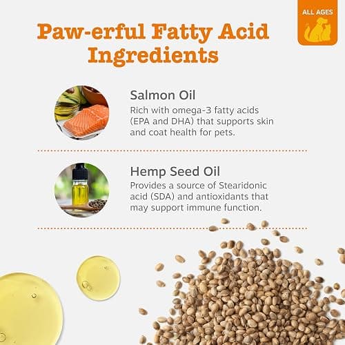 Zesty Paws Salmon Omega Oil Hemp for Dogs and Cats with Wild Alaskan Salmon Oil Omega 3 and 6 Fatty Acids with EPA DHA for Pets Supports Normal Skin Moisture and Immune System Function 16oz thumbnail 3