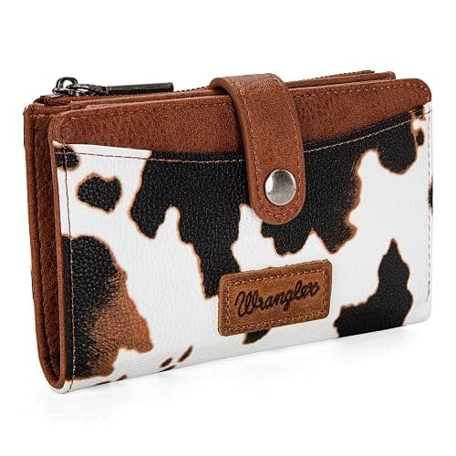 Wrangler Wallet for Women Bifold Card Holder with Zipper and ID Window thumbnail 5