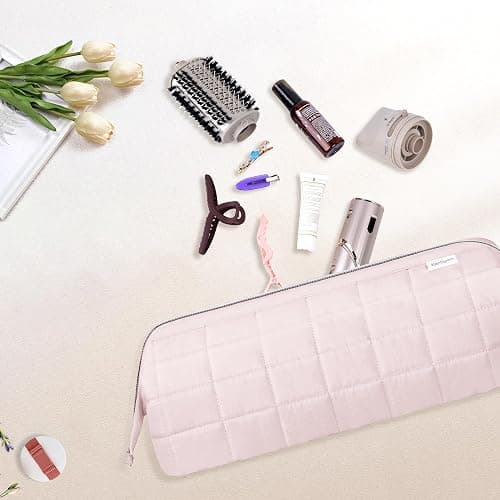 KarSyon Hair Tools Reisetasche Organizer für Dyson Airwrap Case Holder Shark Haartrockner Flex Style Airstraight Brush Revlon Aufsätze Tragetasche Flache Lockenstab Taschen (Rosa) thumbnail 5