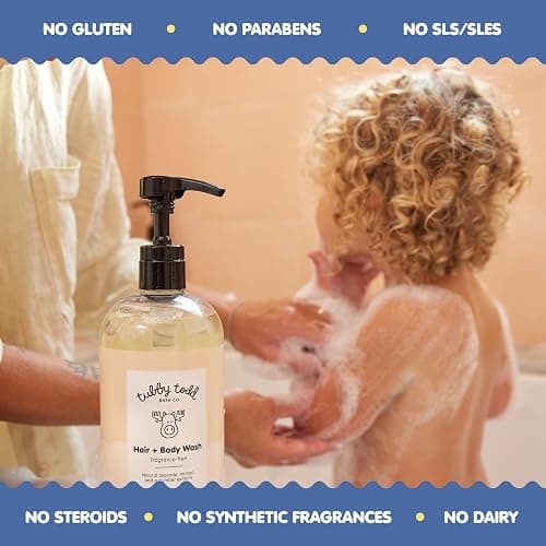 TUBBY TODD Baby Bundle Newborn Skin Care Set - Hypoallergenic Hair + Body Wash, All Over Ointment with Colloidal Oatmeal, Sweet Cheeks Diaper Paste - Fragrance Free, Standard Size thumbnail 6