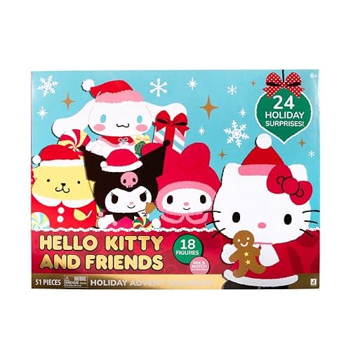 Hello Kitty® and Friends 2025 Holiday Advent Calendar - 18 Figures with Mix & Match Accessories - 24 Surprises - Kids and Sanrio Fans Ages 6+ thumbnail 3