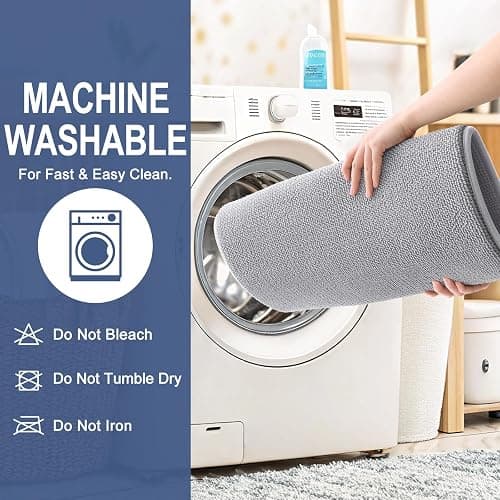 OLANLY Thick Memory Foam Bath Mat Rug 70x24, Extra Soft Absorbent Bathroom Rug, Quick Dry Bath Mats, Non-Slip, Machine Washable Carpet for Bathroom, Tub and Shower, Home Decor Accessories, Grey thumbnail 6