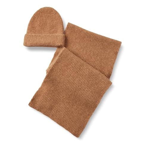 Amazon Essentials (Demi's Pick) Unisex Adults' Faux Mohair Scarf & Hat Set - Image 1